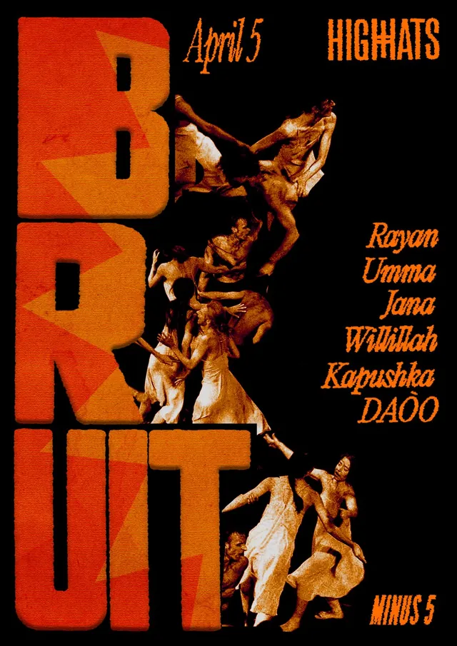 BRUIT poster, Minus 5, 5 Apr 2025
