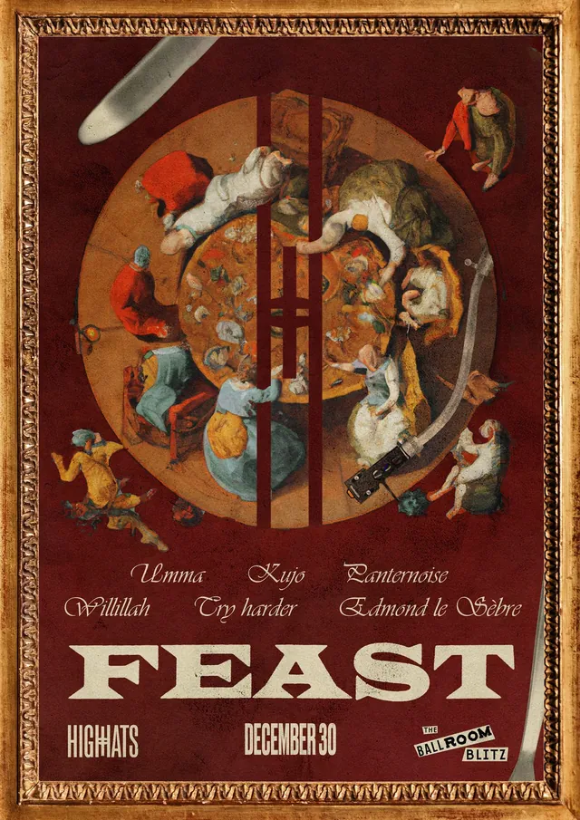 FEAST poster, The Ballroom Blitz, 30 Dec 2023