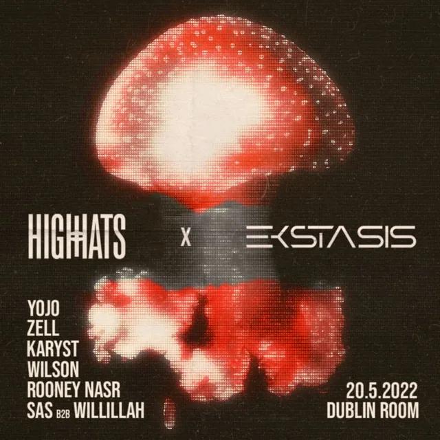 HHC x Ekstasis poster, Dublin, 22 May 2022