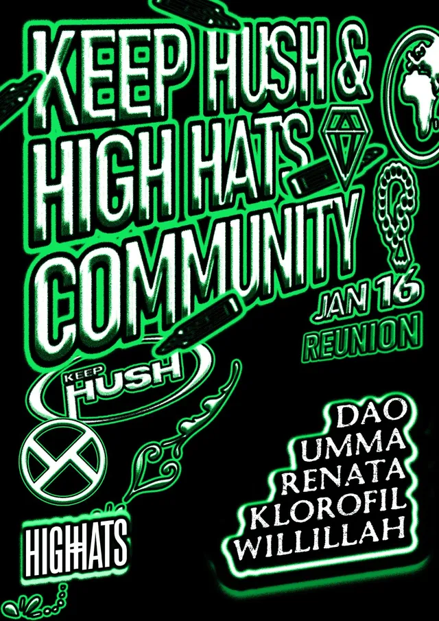 KeepHush x HHC poster, Reunion, 16 Jan 2026