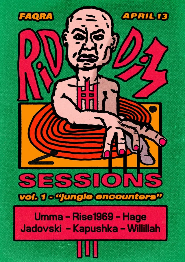 Riddim Sessions vol. 1 "Jungle Encounters" poster, Faqra, 13 Apr 2024