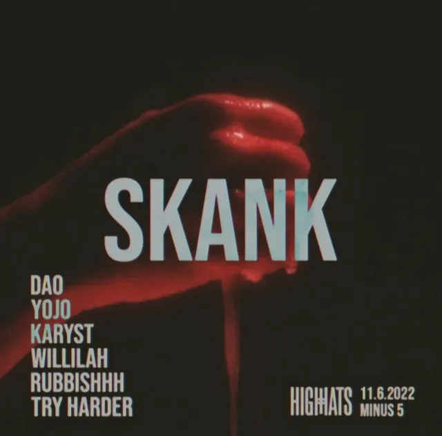 SKANK poster, Minus 5, 11 Jun 2022