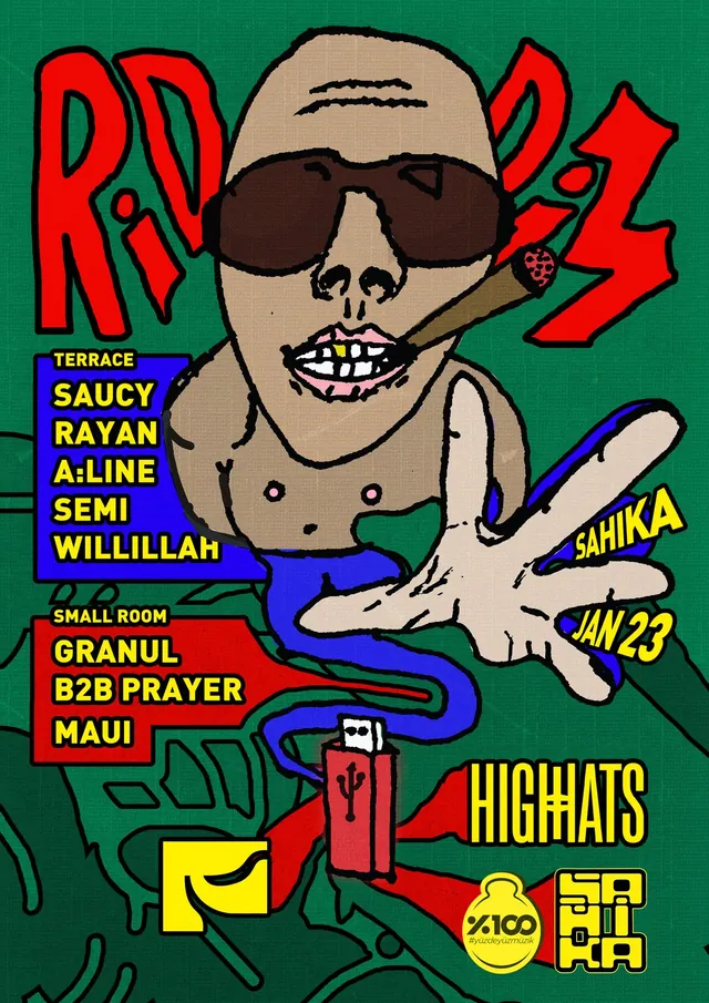 Riddim Sessions, Istanbul poster, Sahika, 23 Jan 2026